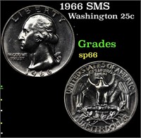 1966 SMS Washington Quarter 25c Grades sp66