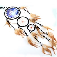 Dream Catcher With Wolves on Canvas