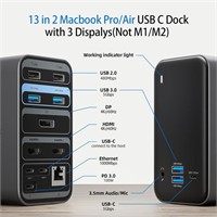 $116 Aitek USB C Docking Station: 13-in-2 MacBook