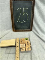 6 wooden stamps