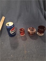 Lot of Red Glassware, New Hartford, Souvenirs