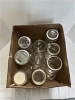 Box Of 18 Canning Jars - not All Have Lids