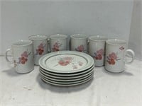 6 Cups/Plates Galleria Collection China Set