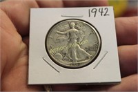 1942 SILVER WALKING LIBERTY HALF DOLLAR