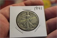 1941 SILVER WALKING LIBERTY HALF DOLLAR