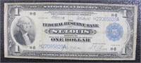 1918 Federal Reserve of STL $1 bill