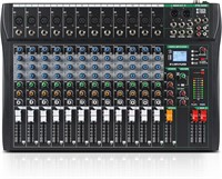 XTUGA CT120 12-Channel Audio Mixer for Recording