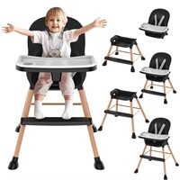 Baby High Chair  6 in 1 Wooden High Chair ...