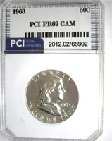 1963 Franklin PR69 CAM LISTS $850