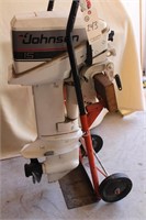 Johnson 15 outboard motor and gas tank