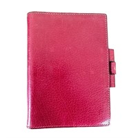 Hermes Agenda Notebook Cover Red Leather