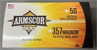 50 rnds Armscor .357 Mag Ammo
