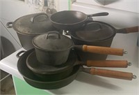 Cast Iron Cookware with Lids