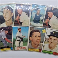 8- 1961 TOPPS BASEBALL CARDS