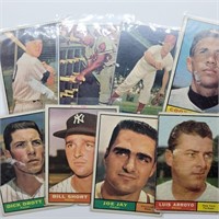 8- 1961 TOPPS CARDS