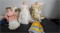 Angel Statues, doll, some lighted
