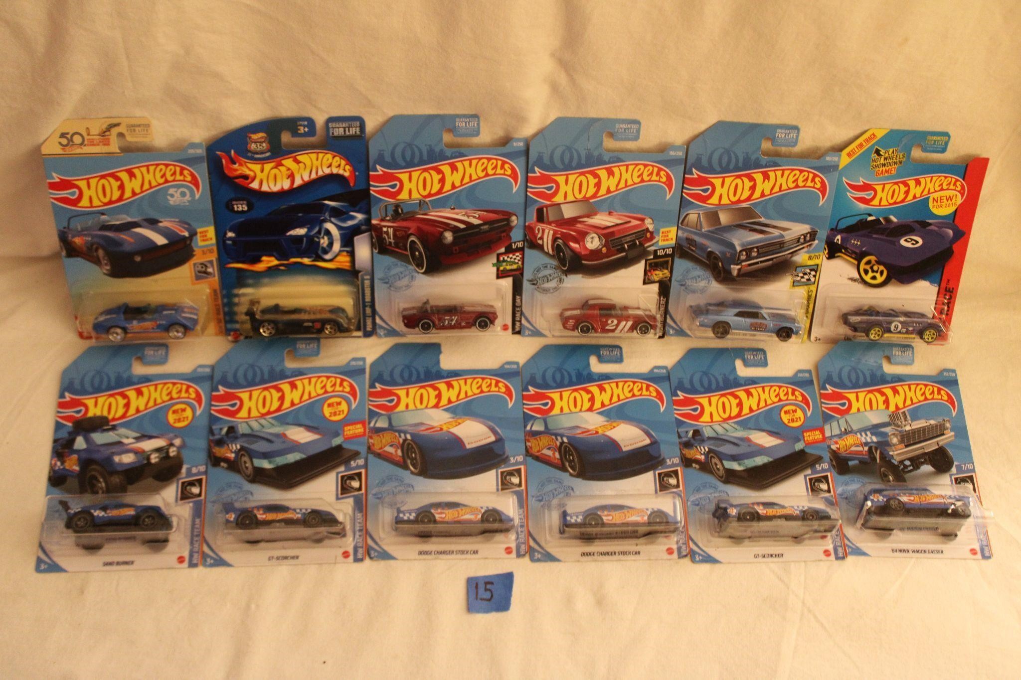 12 New Miscellaneous Race 1/64 Hot Wheels