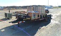 2010 Bumper flatbed trailer w/ Hydro seed VUT