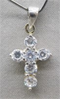 Sterling Silver cross pendant.