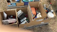 (4) BOX JERRY CANS, STEREOS, TRAILER LIGHTS