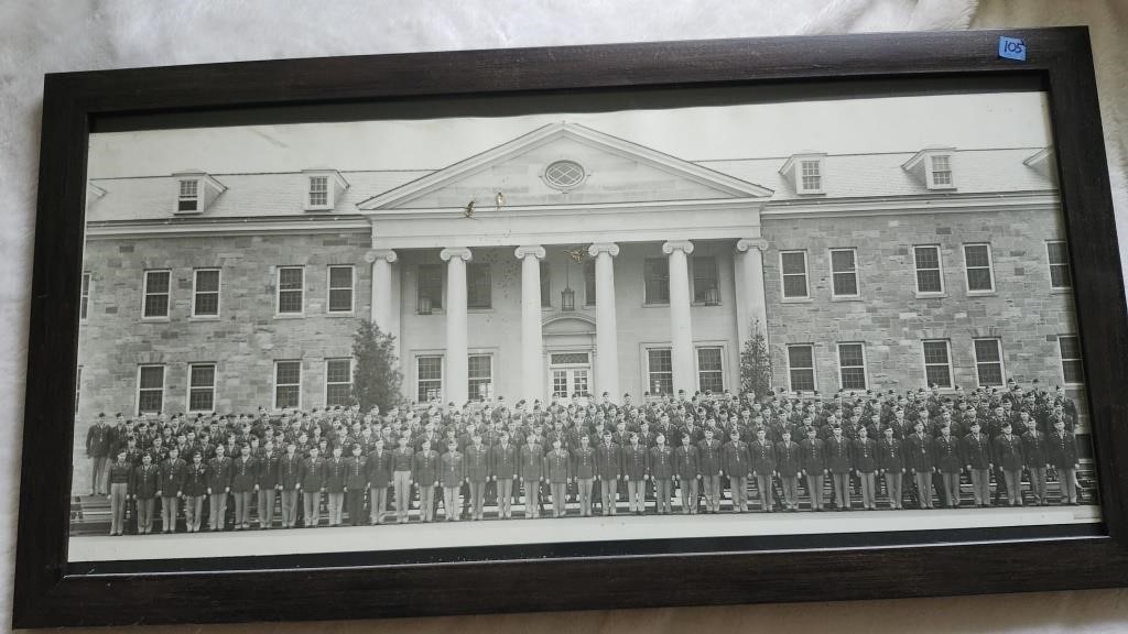 US Military WW2 Soldiers Group Framed Picture