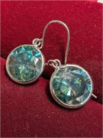 $2000 14K  Moissanite(4.4ct) Earrings