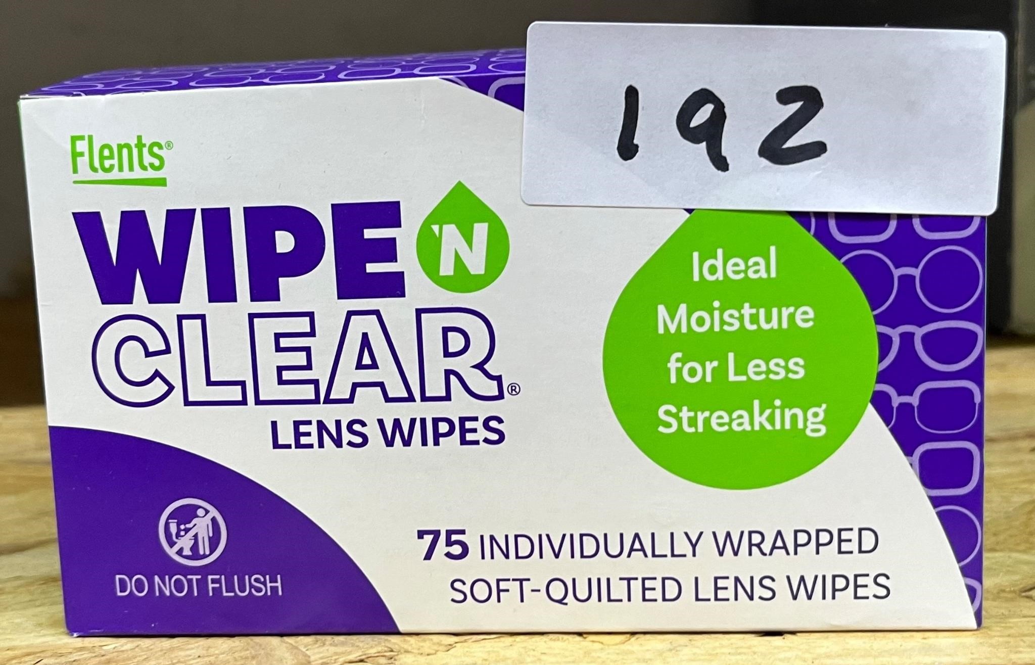 Wipe N Clear Lens Wipes, 75ct