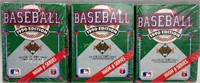 3 Sets 1990 Collector's Upper Deck Baseball Card