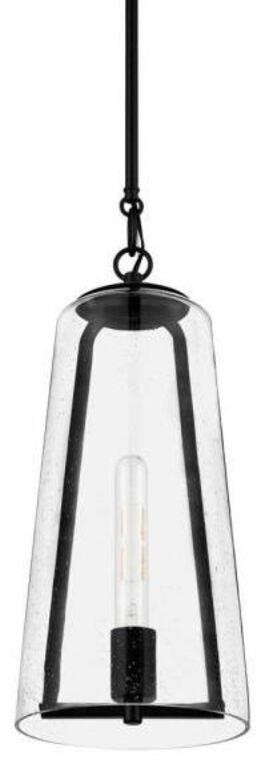 Desmond 60-watt 1-light Black Pendant