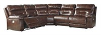 Ashley 703 LEATHER Pwr' Triple Recling Sectional