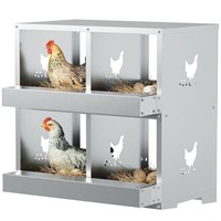 Chicken Nesting Boxes,- 4-Hole Metal Chicken