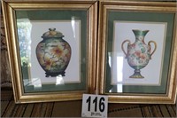 Pair of Matted & Framed Wall Decor(R1)