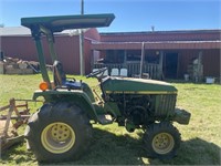 John Deere 770 tractor. 1142 hrs. 4x4. Had to be