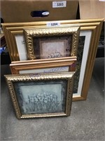 Assorted framed pictures, floral themed