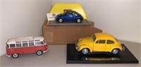 3 Vintage "Volkswagen" Die Cast Cars