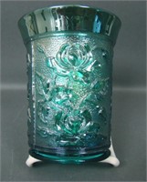 Imperial Teal Luter Rose Tumbler