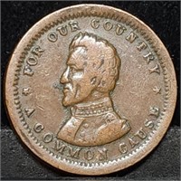 1860s Andrew Jackson Civil War Token