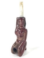 Carved Wood Nude Pipe, Guam