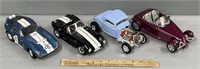 4 Die-Cast Cars Lot Collection