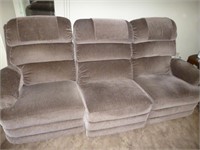 La-Z-Boy Upholstered Double Recliner Sofa