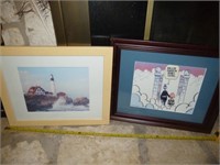 2pc Framed Art Prints - Charlie Brown & Tom Landry