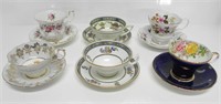 ASSTD TEACUPS & SAUCERS-AYNSLEY, ROYAL ALBERT ETC