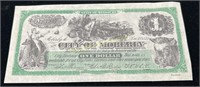 Facsimile City of Moberly Missouri $1 Bill