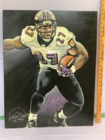 Baltimore Ravens oil on canvas by Kevin Charles