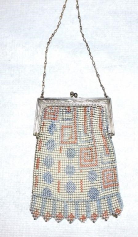 Whiting & Davis mesh purse, 6"