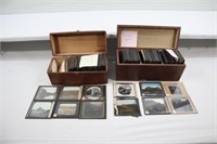 APPROX. 100 MAGIC LANTERN SLIDES: