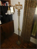 Floor Lamp Iron Approx.4' Tested and Works