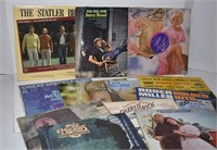 12 Vintage Country Vinyl Albums.