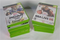18 Xbox Sports Games - Nfl, Nba Etc.