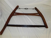 Antique Buck Saw Wooden Bow 28" Blade